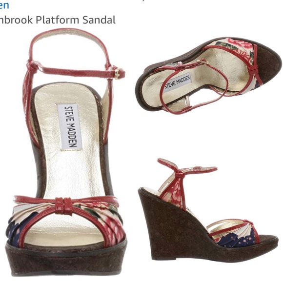 Steve Madden Lynbrook wedge platform sandal sz 9 - Picture 2 of 7